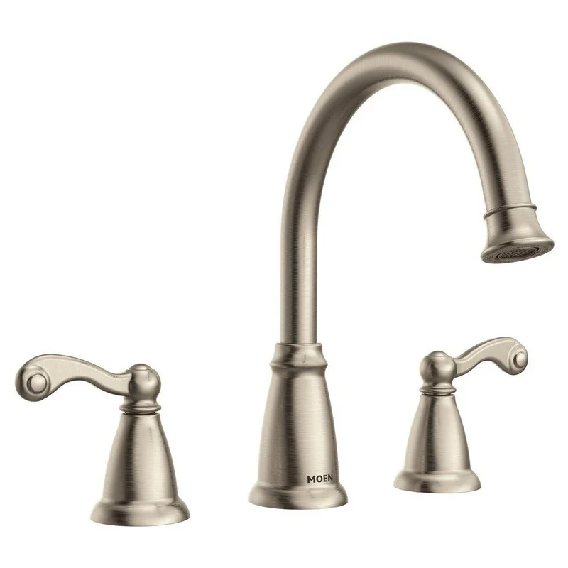 Moen Traditional Two Handle Roman Tub Faucet in Spot Resist Brushed Nickel (Trim Only) | Ferguson