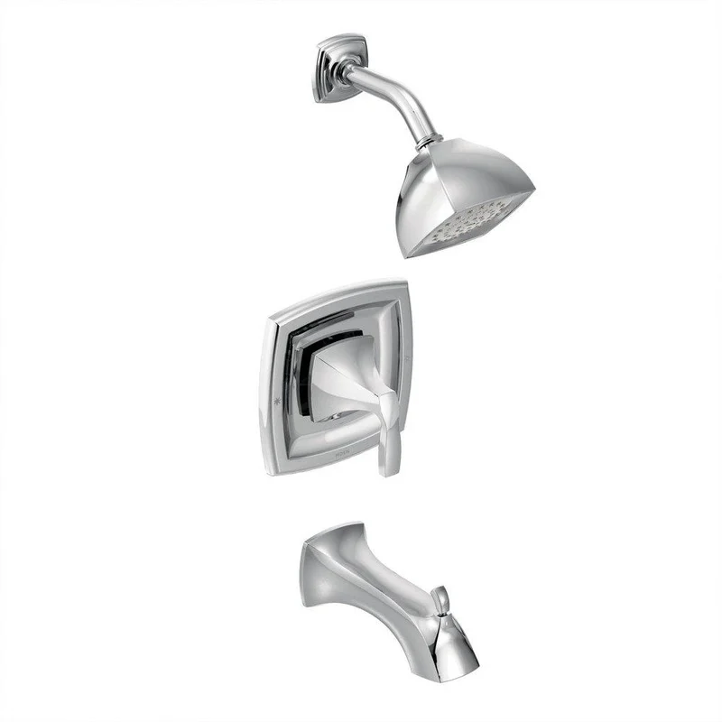 Moen Voss One Handle Single Function Bathtub & Shower Faucet in Chrome (Trim Only) | Ferguson