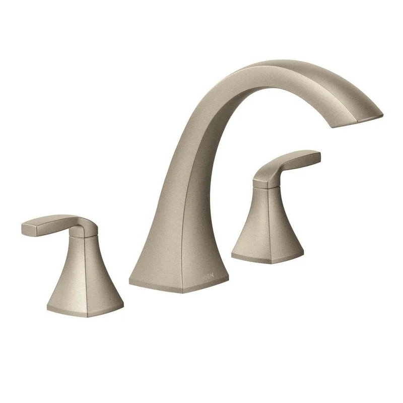 Moen Voss Two Handle Roman Tub Faucet in Brushed Nickel (Trim Only) | Ferguson