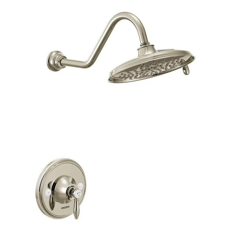 Moen Weymouth Single Handle Dual Function Shower Faucet in Nickel (Trim Only) | Ferguson