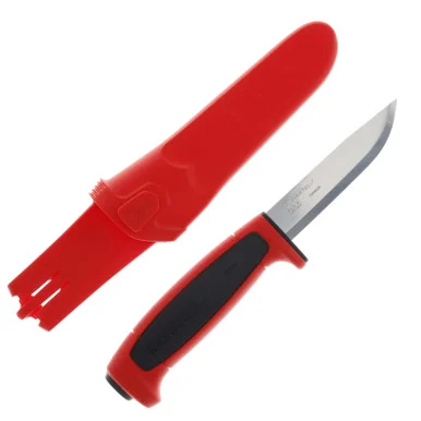 Morakniv Knives Basic 511 Utility Knife Red-Black 3.6in Polished Blade FS13245