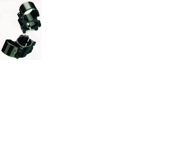 MOUNT SEE-THRU 1" BLACKWEAVER RINGS DETACHABLE TOP