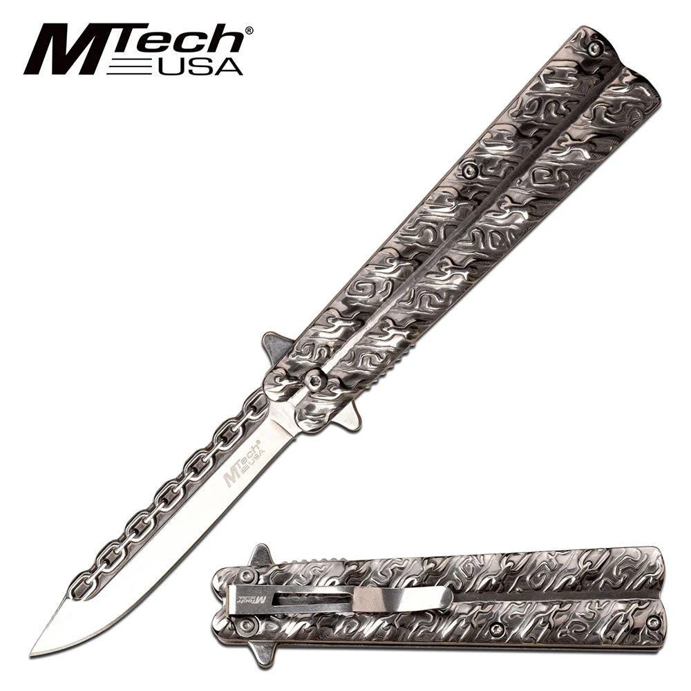 MTech USA Ballistic Spring Assisted Chain Butterfly Knife