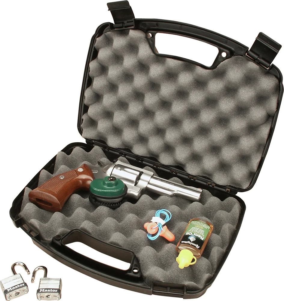 MTM Case-Gard 80740 Single Handgun Case13″ Black Handgun Polypropylene
