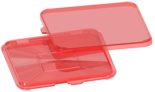 MTM Case-Gard Primer Flipper Square Red Plastic