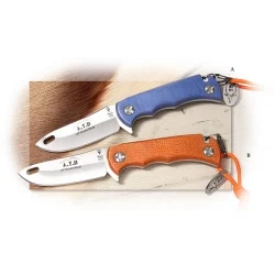 MUELA A.T.B. Orange Canvas Micarta Handle