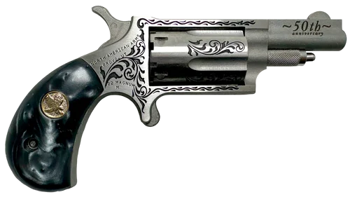 NAA 22 WMR Mini Revolver, 1 5/8", 50TH Anniversary Engarved, Black