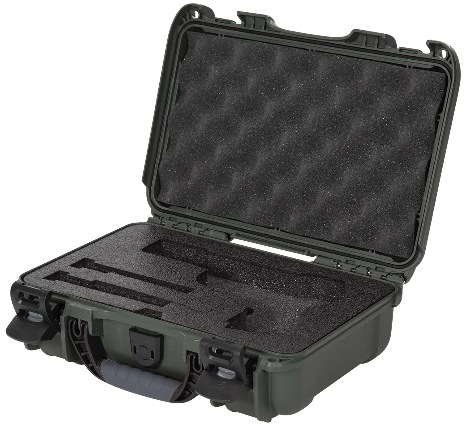 Nanuk 909CLASG6 909 Classic Gun Case Waterproof & Airline Approved Olive Polyethylene w/ Closed-Cell Foam 11.44″ L x 7″ W x 3.68″ H Interior Dimensions