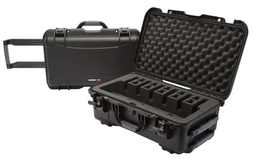 NANUK (PLASTICASE INC) 935 6 Up Pistol Case with Foam Black Polyethylene