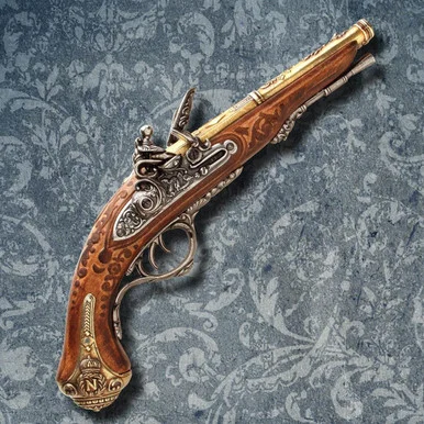 Napoleonic Double Barrel Flintlock