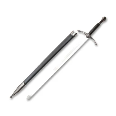 Neptune Knives 39in Medieval Sword Black Handle Plain Blade NTL878