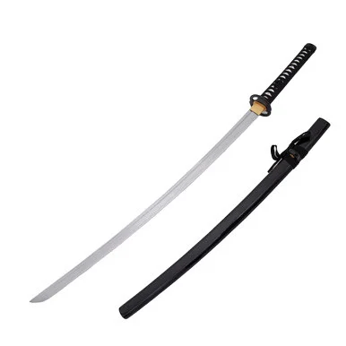 Neptune Trading 41in Black Carbon Steel Hand Forged Katana Display Sword