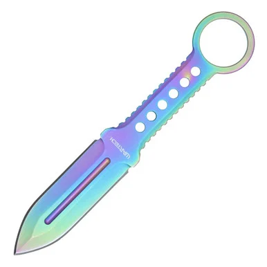 Neptune Trading Wartech Spectrum Thrower Rainbow Stainless 4” Dagger NTHWT257RW