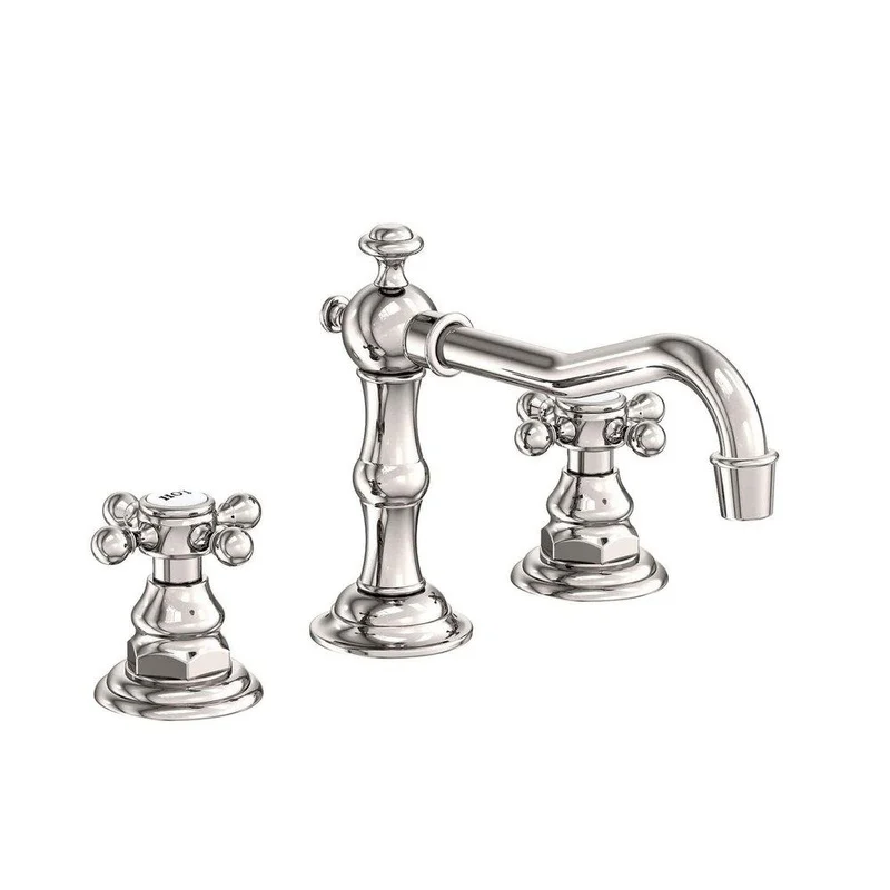 Newport Brass Chesterfield Two Handle Widespread Bathroom Sink Faucet in Polished Nickel – Natural | Ferguson