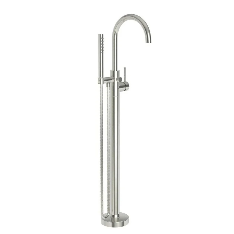 Newport Brass Priya Single Lever Handle Floor Mount Filler in Polished Nickel – Natural Trim Only | Ferguson