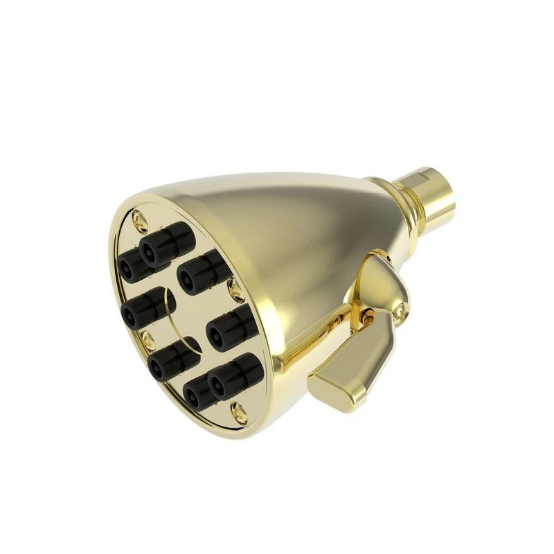 Newport Brass Single Function Showerhead in Forever Brass – PVD | Ferguson