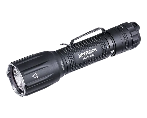 Nextorch Tactical Flashlight Black 3000 Lumens 390 Meters Beam Distance