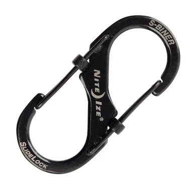 NITE IZE S-BINER SIDELOCK BLACK NI02669