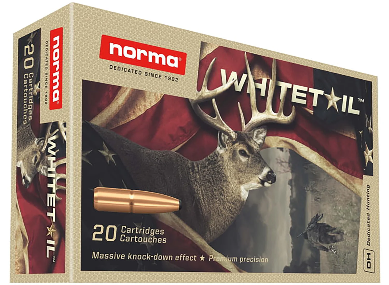Norma 20171512 Dedicated Hunting Whitetail Pointed Soft Point PSP 150 Grain 7mm Remington Mag