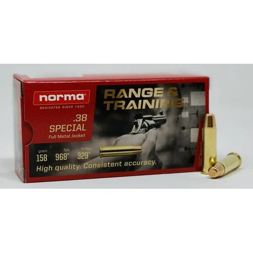 Norma Match Grade 38 Special FMJ – 158gr – 50 rds