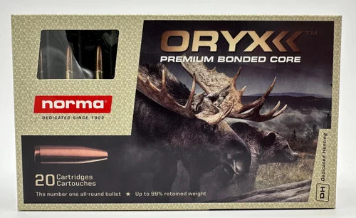Norma Oryx 308 Winchester, 180gr, Bonded Soft Point, 20rd Box