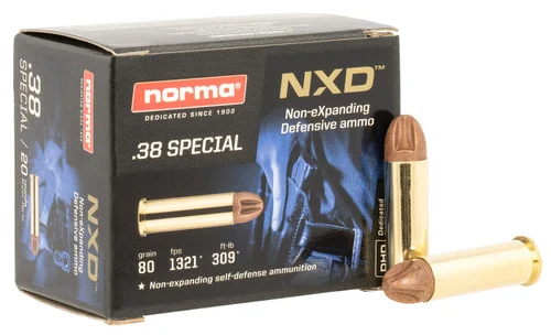 Norma Self Defense 38 Special, 38gr, Non-eXpanding, 20rd Box
