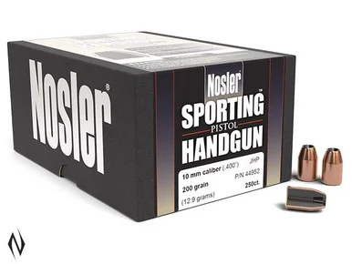 NOSLER 10MM 200GR JHP HANDGUN 250PK