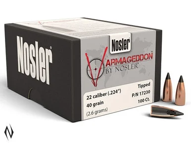 NOSLER 224 40GR TIP VARMAGEDDON 100PK