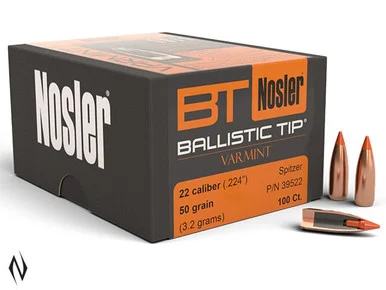NOSLER 224 50GR BALLISTIC TIP 100PK