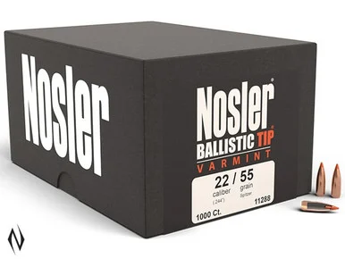 NOSLER 224 55GR BALLISTIC TIP 1000PK