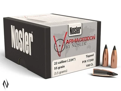 NOSLER 224 55GR TIP VARMAGEDDON 100PK