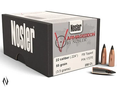 NOSLER 224 55GR TIP VARMAGEDDON 250PK