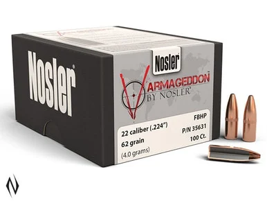 NOSLER 224 62GR HP VARMAGEDDON 100PK