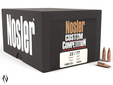 NOSLER 224 77GR HPBT CUSTOM COMP 1000PK