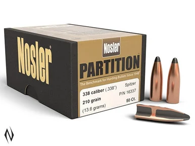 NOSLER 338 210GR PARTITION 50PK