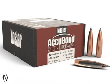 NOSLER 338 265GR SP ACCUBOND LR 100PK