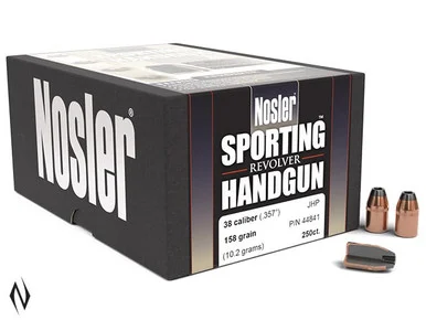 NOSLER 38 158GR JHP HANDGUN 250PK