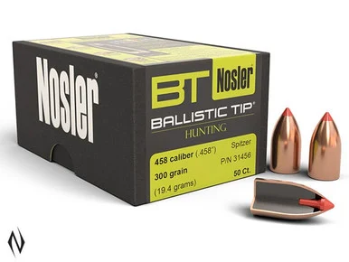 NOSLER 458 300GR BALLISTIC TIP 50PK