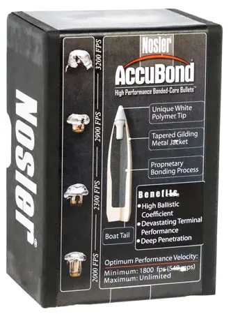 Nosler 54951 AccuBond7mm .284 150 gr Spitzer Point/ 50 Per Box