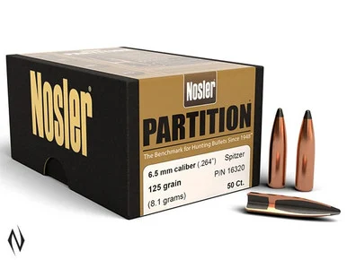 NOSLER 6.5MM 125GR SP PARTITION 50PK