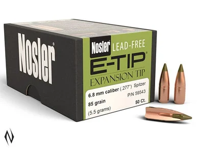 NOSLER 6.8MM 85GR E-TIP 50PK XXXX