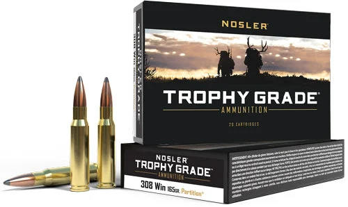 Nosler 60053 Trophy Grade Nosler Spitzer Partition165 Grain .308 Win / 7.62x51mm