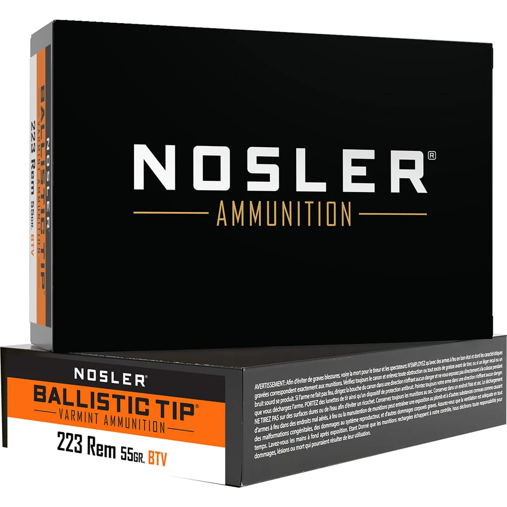 Nosler 61025 Varmint Ballistic Tip SP55 Grain .223 Remington