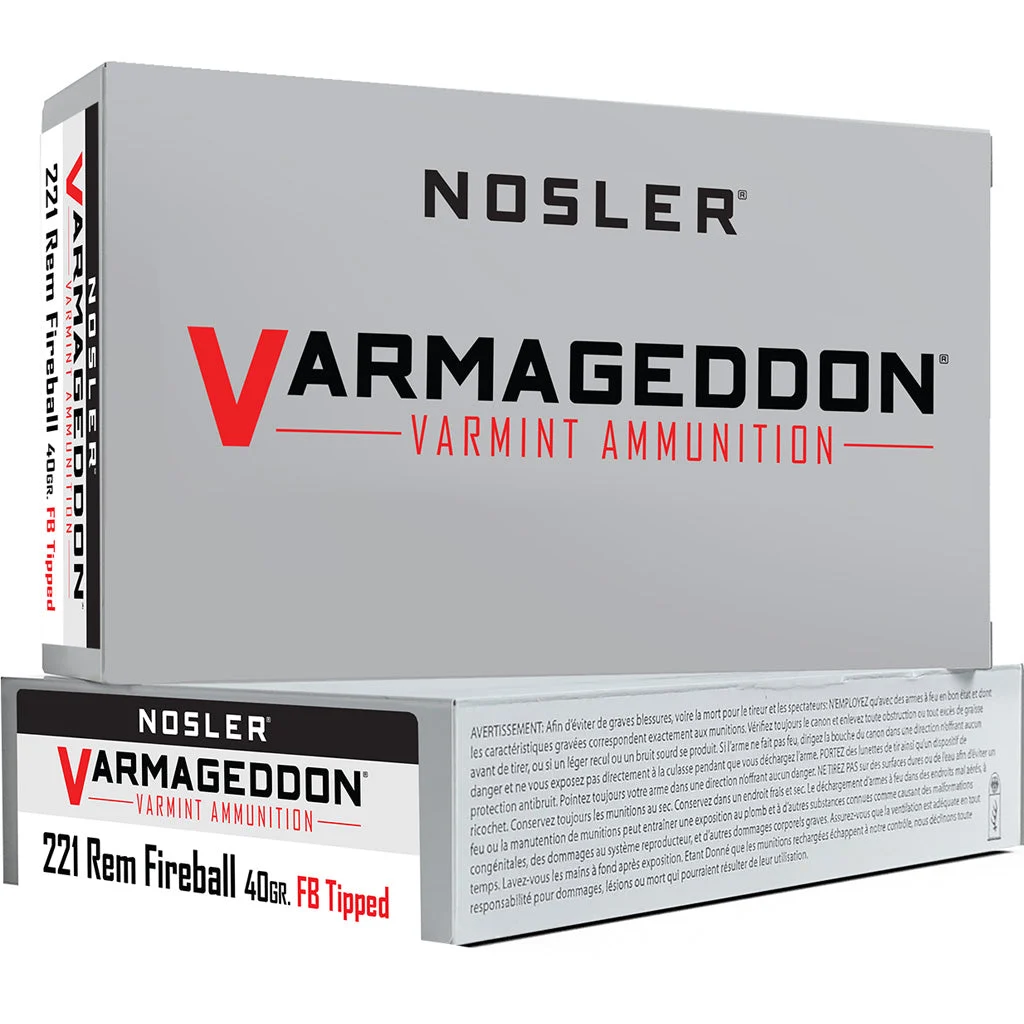 Nosler 65125 Varmageddon Flat Base Tipped40 Grain .221 Remington Fireball