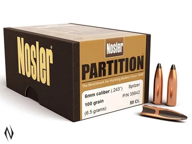 NOSLER 6MM 100GR SP PARTITION 50PK