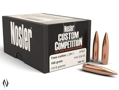 NOSLER 7MM 168GR HPBT CUSTOM COMP 100PK