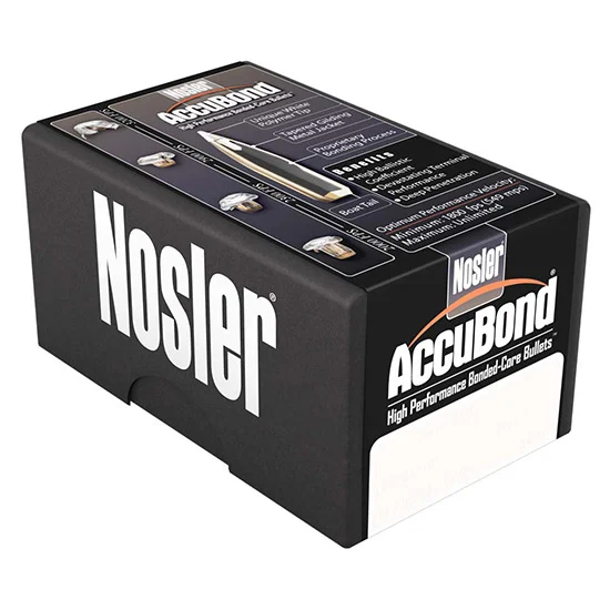 Nosler AccuBond 7mm 140 GR Spitzer – 50 Count (59992)