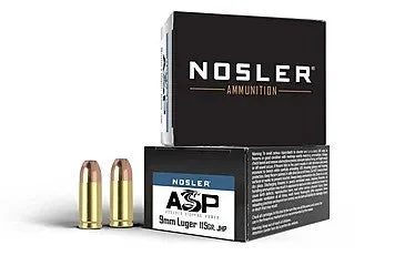 NOSLER ASP 9MM 115GR HG JHP 20RD