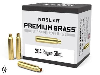 NOSLER PREMIUM BRASS 204 RUGER 50PK