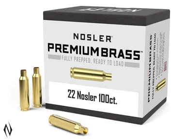 NOSLER PREMIUM BRASS 22 NOSLER 100PK